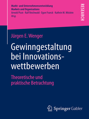 cover image of Gewinngestaltung bei Innovationswettbewerben